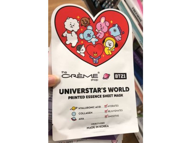 The Creme Shop Printed Essence Sheet Mask, Universtar's World, 1 Count