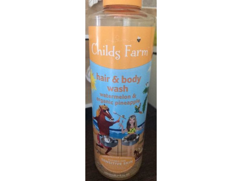 Childs Farm Hair & Body Wash, Watermelon & Organic Pineapple, 8.4 fl oz/250 mL
