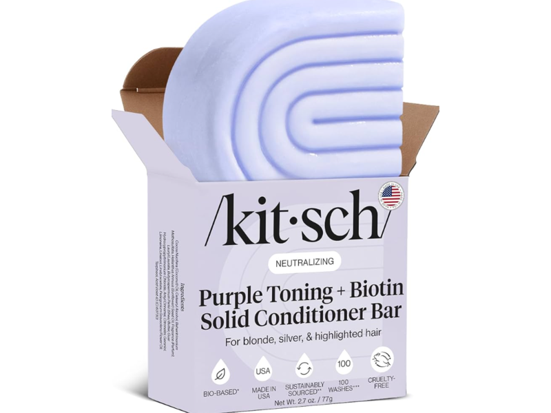 Kitsch Conditioner Bar, Purple Toning + Biotin, 2.7 fl oz/77 g
