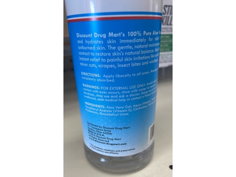 Discount Drug Mart Aloe Vera Gel, 16 oz/453 g