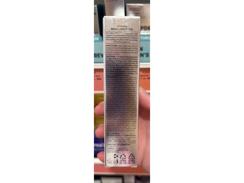 VT Cosmetics PDRN Reedle Shot 100 Serum,1.69 fl oz/50 mL