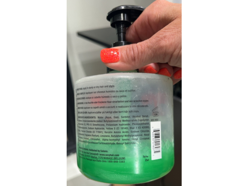 Sexy Hair Style Not So Hard Up Medium Holding Gel, 16.9 fl oz/500 mL