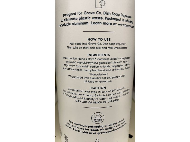 Grove Co. Ultimate Dish Soap, Lavender Blossom & Thyme, 32 fl oz/946 mL