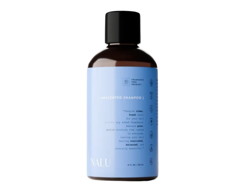 Laritelle NALU Unscented Shampoo, 8 fl oz/236 mL