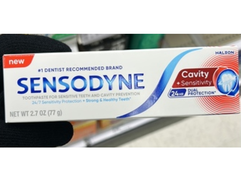 Sensodyne Cavity + Sensitivity Toothpaste, 2.7 oz/77 g