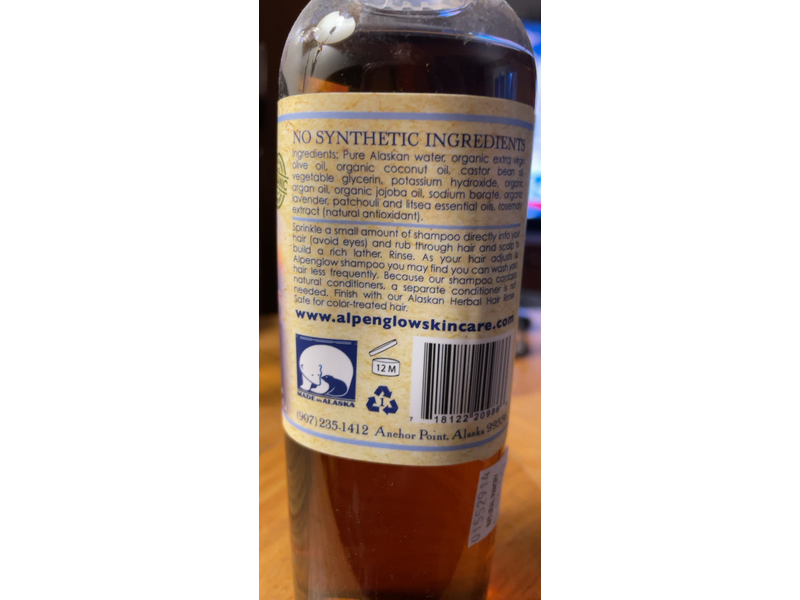 Alpenglow Natural Shampoo, Midnight Sun, 12 fl oz/355 mL