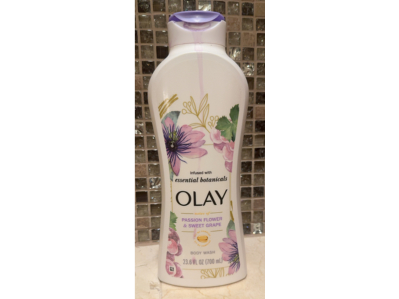Olay Body Wash, Passion Flower & Sweet Grape, 23.6 fl oz/700 mL