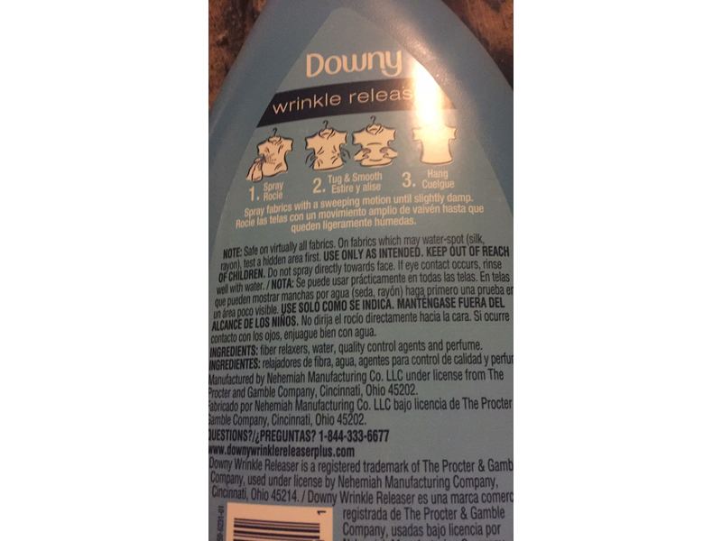 Downy Wrinkle Releaser Plus, 33.8 fl oz/1000 mL