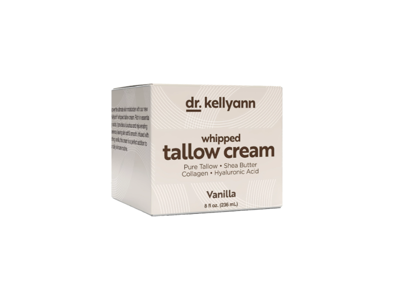 Dr.Kellyann Whipped Tallow Cream, Vanilla, 8 fl oz/236 mL