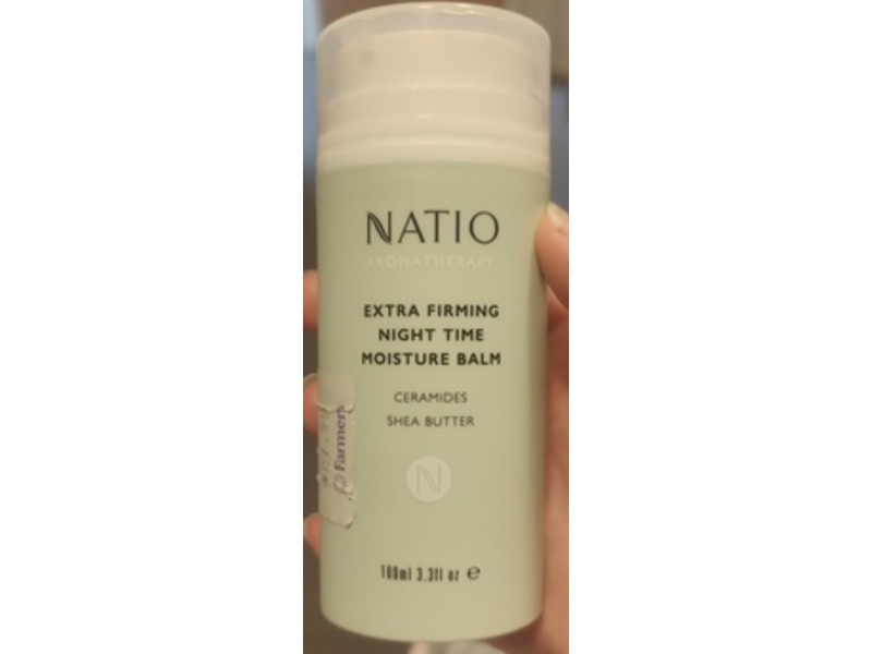 Natio Aromatherapy Extra Firming Night Time Moisture Balm, Shea Butter & Ceramides, 3.3 fl oz/100 mL
