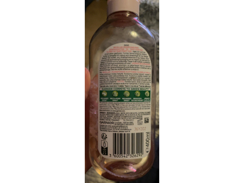 Garnier SkinActive Micellar Cleansing Rose Water, 400 mL