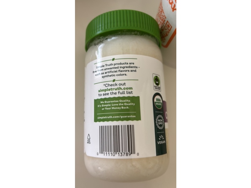 Simple Truth Organic Refined Coconut Oil, 14 fl oz/414 mL