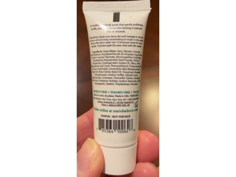 Mario Badescu Body Scrub, Coconut, 0.5 oz/14 g