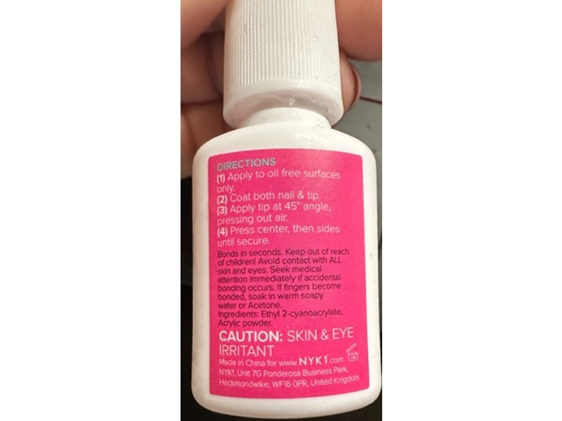 Nyk1 Superstrong Nailbond Ultimate Quick Fix Water, 0.3 fl oz/8 mL