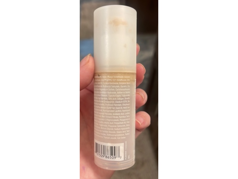 Joah Crystal Glow Peptide-Infused Foundation, Light Warm Undertones, 1.01 fl oz/30 mL