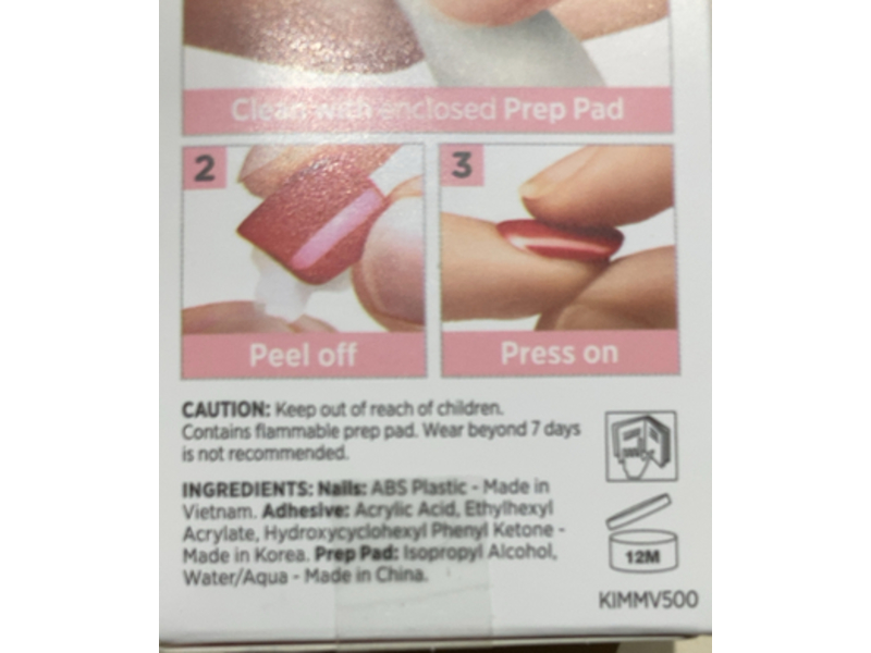 Kiss Impress Color Press-on Manicure, Medium Length, 30 Count