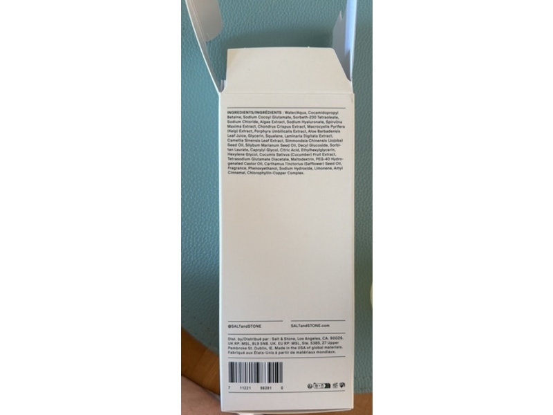 Salt & Stone Facial Cleanser, Spirulina & Yuzu, 7.2 fl oz/212 mL