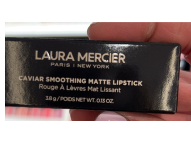Laura Mercier Caviar Smoothing Matte Lipstick, 520 Scarlet Velvet, 0.13 oz/3.8 g