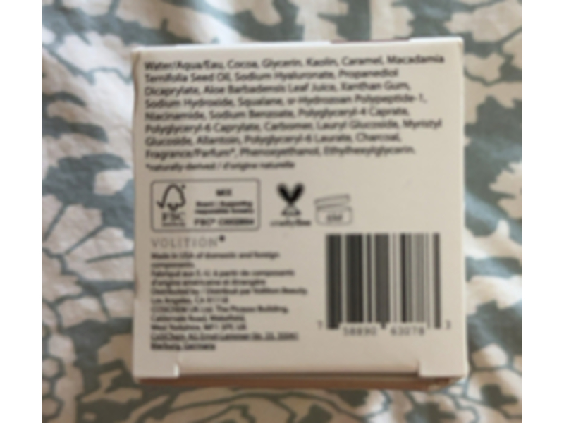 Volition Hydrating Mask, Chocolate Macadamia, 2 fl oz/60 mL