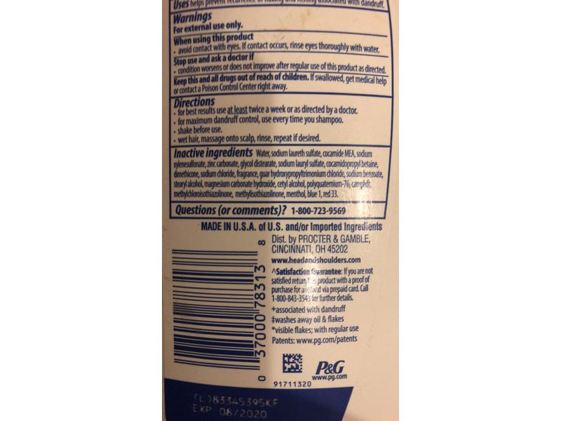 Head & Shoulders 2-In-1 Men Shampoo + Conditioner, Old Spice, 31.4 fl oz/930 mL