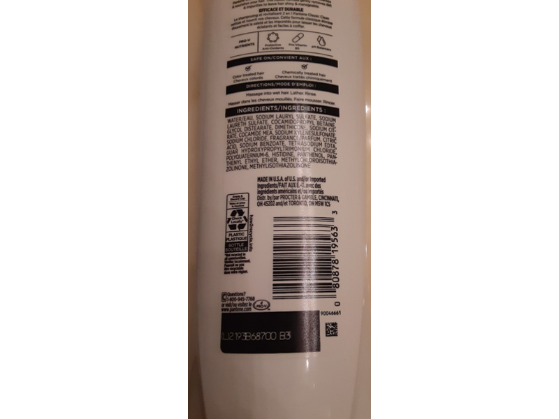 Pantene Pro - V Classic Clean 2 In 1 Shampoo + Conditioner, 12.0 fl oz/355 mL