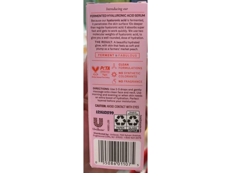 Ferver Fermented Hyaluronic Acid Face Serum, 1 fl oz/30 mL