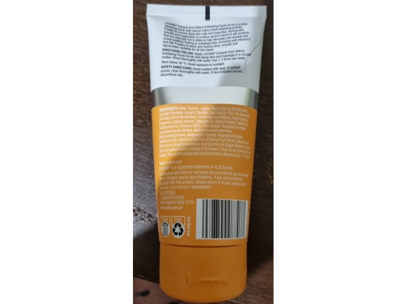 Lacura Extracts From Nature Facial Scrub, Exfoliating, 150 mL