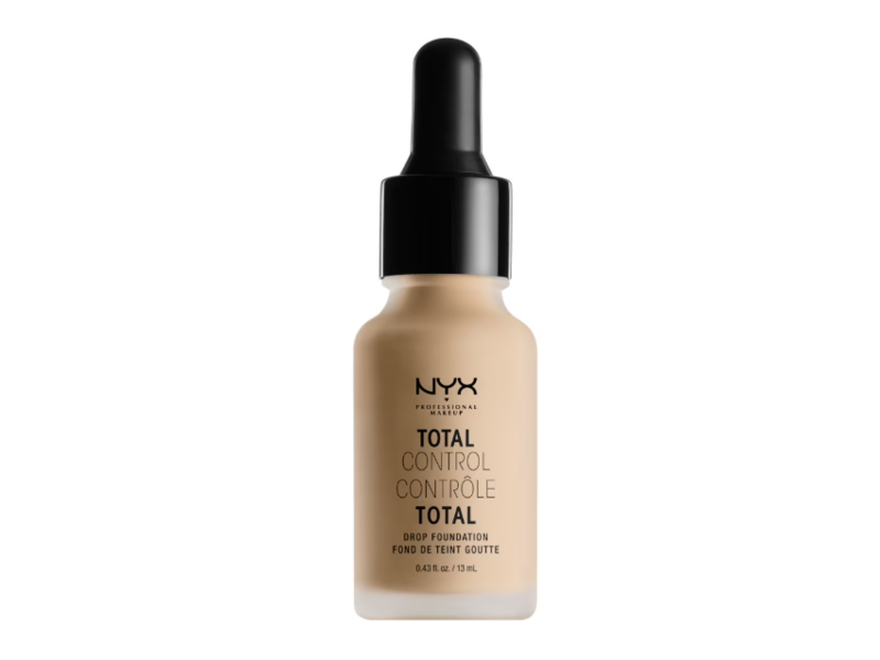 Nyx Total Control Pro Drop Foundation, Nude, 0.43 fl oz/13 mL