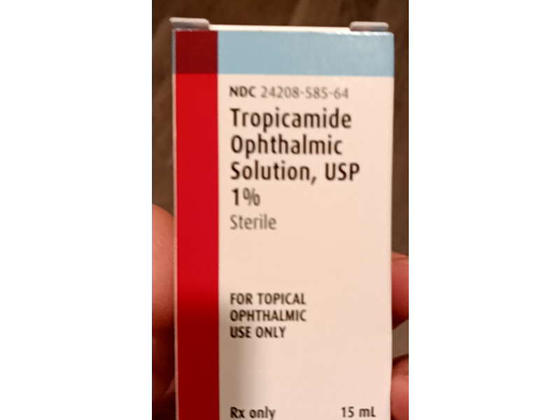 Tropicamide Ophthalmic Solution 1%, 15 mL, Bausch & Lomb (Rx)