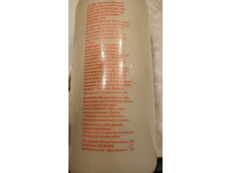 Josie Maran Everybody Wash Moisture Mousse All-Over Cleanser, Dream Cream, 32 fl oz/960 mL