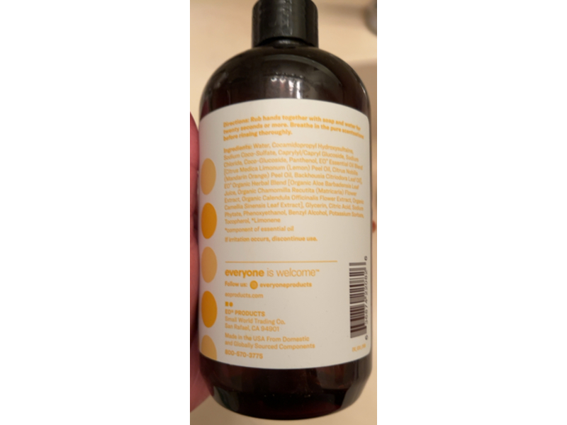 Everyone For Every Body Hand Soap, Meyer Lemon & Mandarin, 12.75 fl oz/377 mL