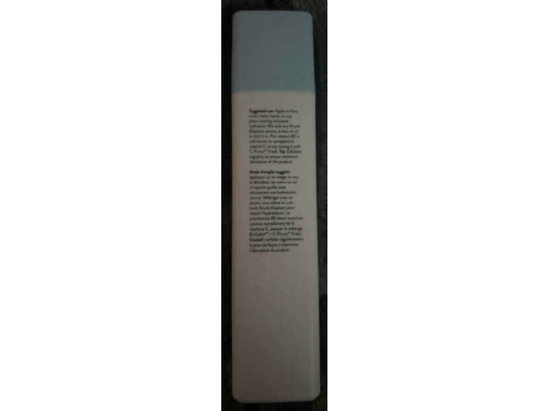 Drunk Elephant B-Hydra Intensive Hydration Serum, Pine Apple Ceramide + Pro-Vitamin B5, 1.69 fl oz/50 mL