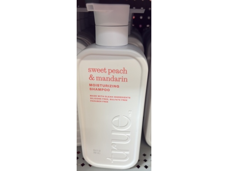 True Moisturizing Shampoo, Sweet Peach & Mandarin, 16.4 fl oz/487 mL