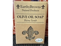 Earthy Browns Olive Oil Soap, Heine Scrub, 6 oz - Image 3
