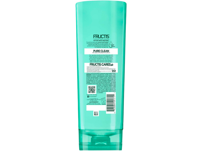 Garnier Fructis Pure Clean Fortifying Conditioner, Plus Aloe Extract, 12 fl oz/354 mL
