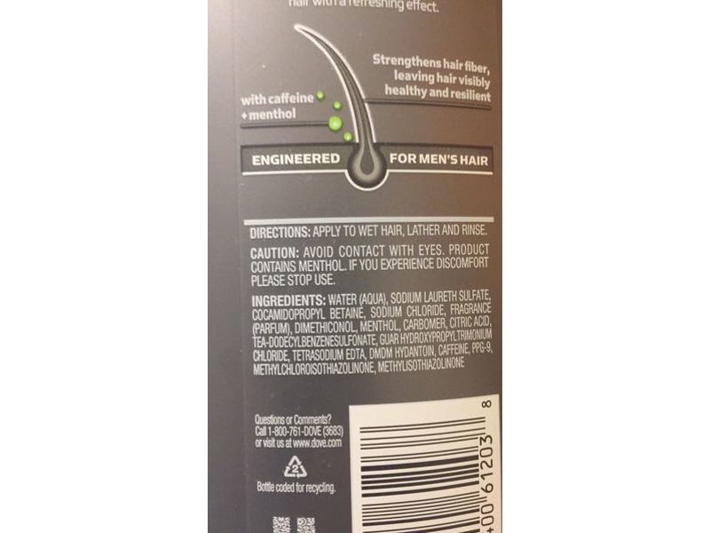 Dove Men +Care Fortifying Shampoo + Conditioner, Fresh Clean, 40 fl oz/1.18 L