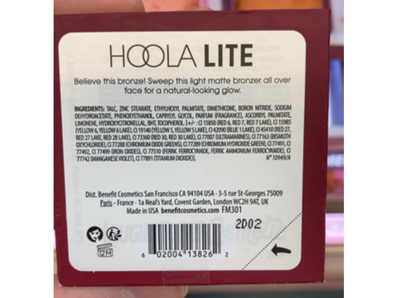 Benefit Cosmetics Hoola Lite Bronzer, 0.28 oz/8 g