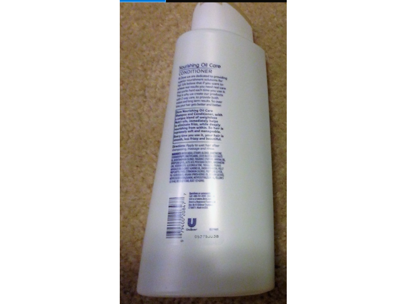 Dove Nutritive Solutions Nourishing Oil Care Conditioner, 25.4 fl oz/750 mL