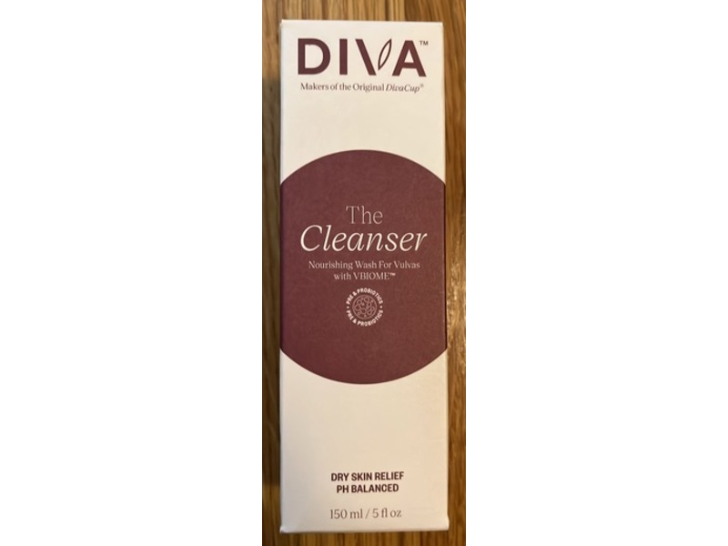 Diva The Cleanser Nourishing Vulva Wash, 5 fl oz/150 mL