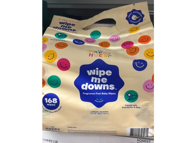 The Happy Hues Wipe Me Downs Baby Wipes, 168 Count, Pack Of 2
