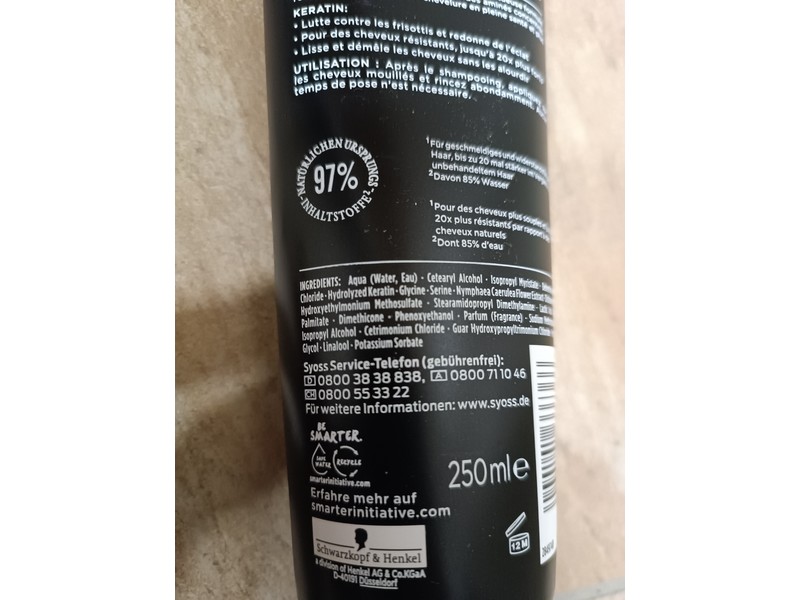 Syoss Keratin Deep Conditioner, 250 mL