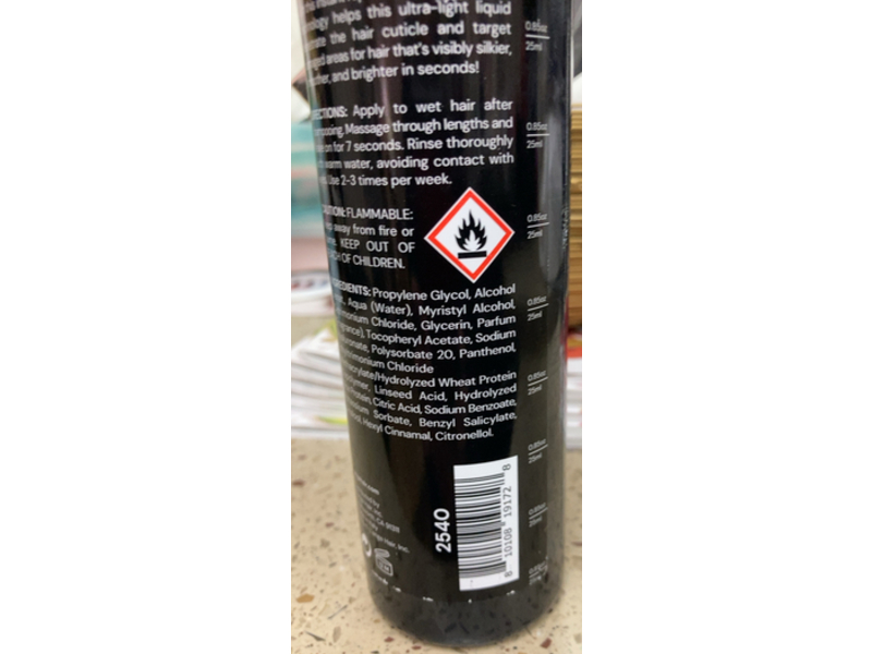 L'ange Hair Hydro Therapy 7 Second Instant Repair Treatment, 8.45 fl oz/250 mL