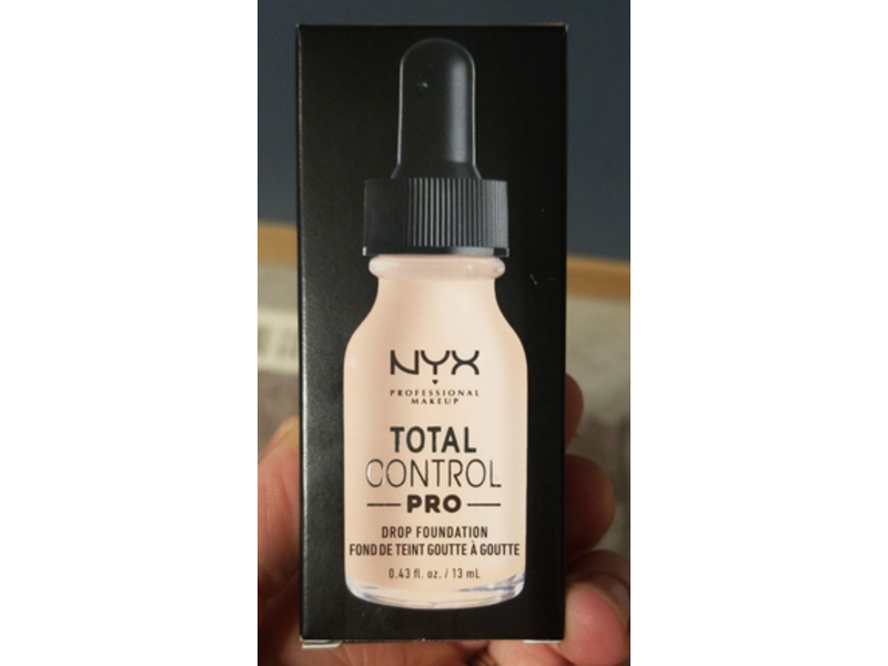 Nyx Professional Makeup Total Control Pro Drop Foundation, Light Porcelain, 0.43 fl oz/13 ml