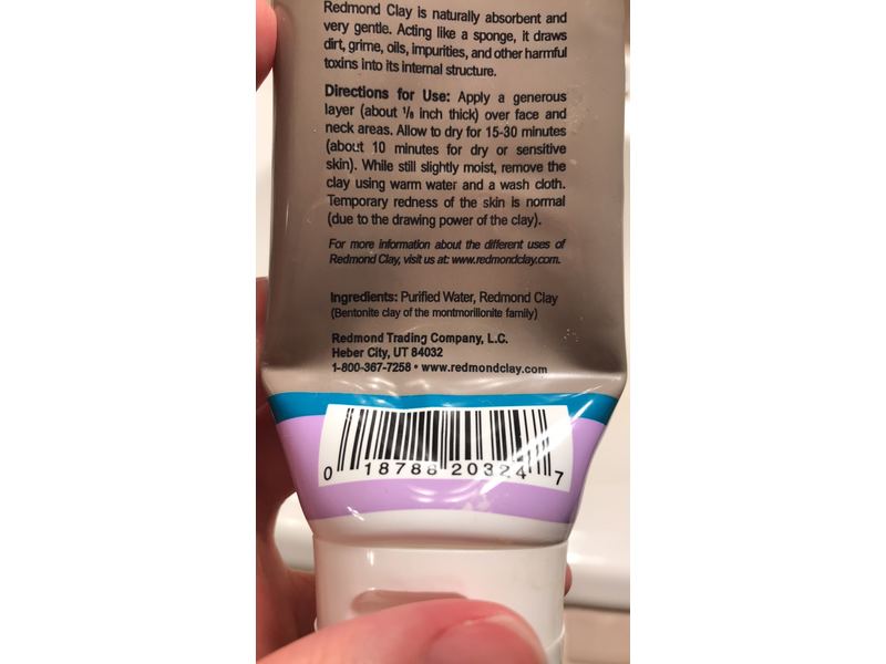 Redmond Bentonite Hydrated Clay Facial Mud Mask, 4 oz/113 g