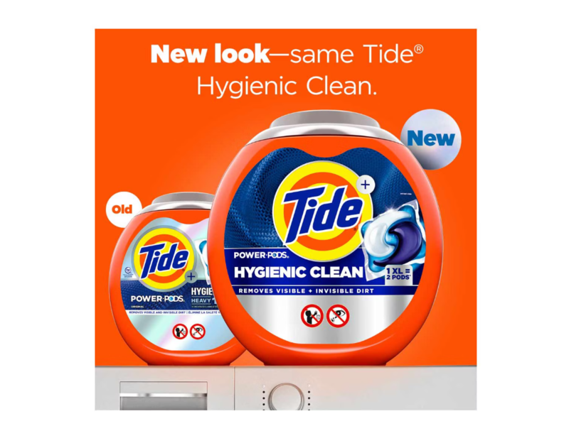 Tide Hygienic Clean Heavy 10x Duty Power Pods Laundry Detergent, Original, 69 oz/1.97 kg, 41 Pacs