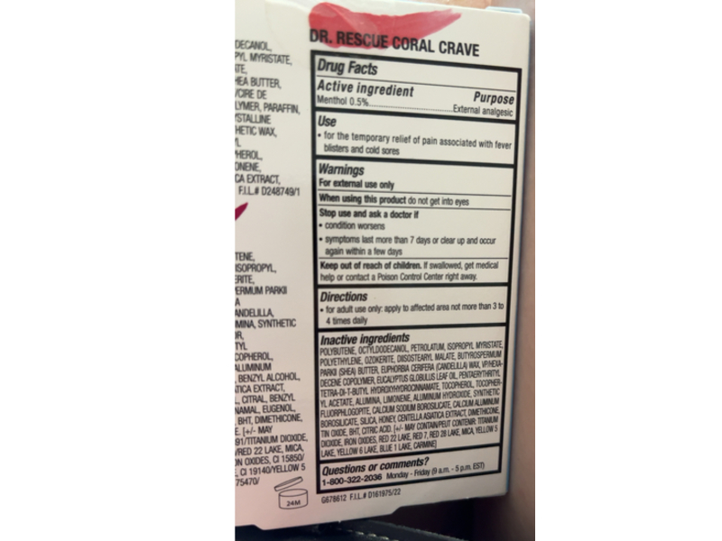 Maybelline New York Baby Lips Moisturizing Lip Balm, SPF 20, Quenched, Cherry Me, Dr. Rescue Coral Crave, 0.15 oz/4.4 g, 3 Pack