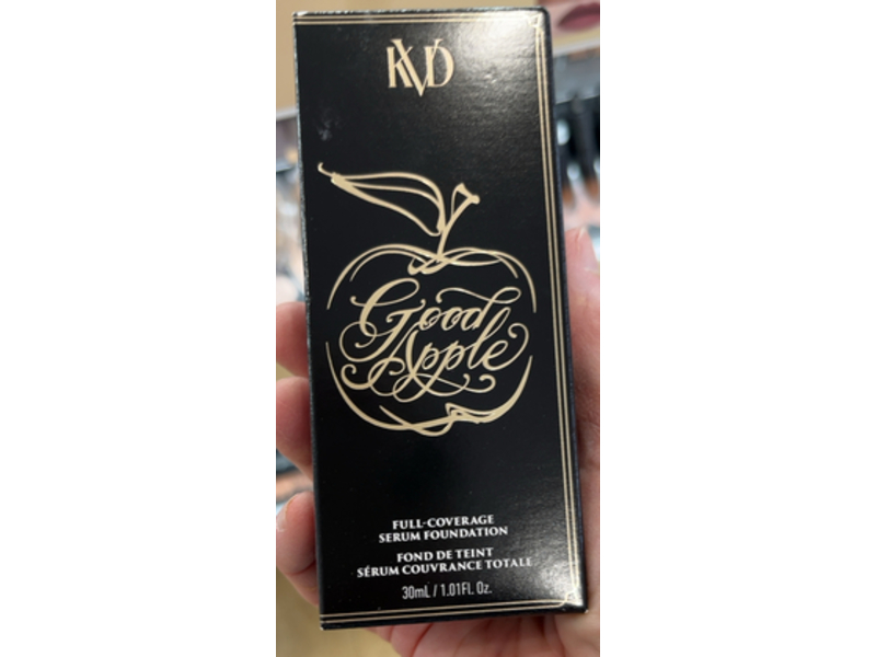 Kvd Good Apple Full-Coverage Serum Foundation, Light 018, 1.01 fl oz/30 mL