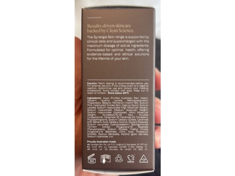 Synergie Skin HyalaVive Triple-Hyaluronic Serum, TriCeramide, B12 Complex, 1 fl oz/30 mL