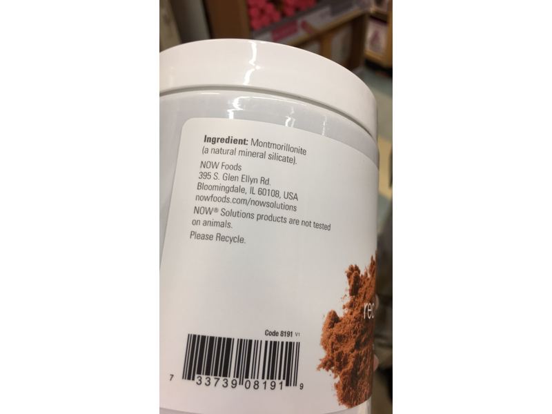 Now Solutions Moroccan Red Clay Powder Facial Cleanser, 14 oz (397 g)