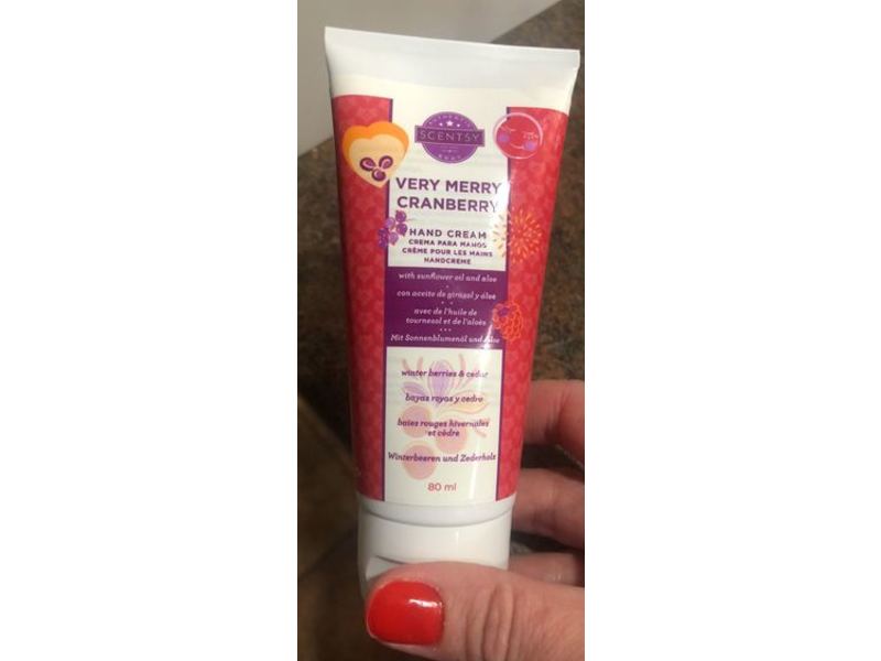 Scentsy Hand Cream, Very Merry Cranberry, 80 mL